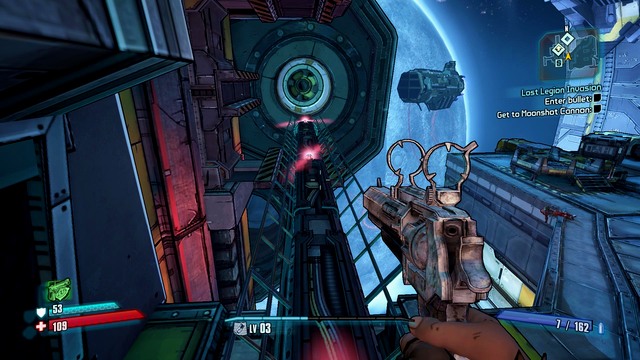 Follow Jack into the lift and, as soon as he finds out that it does not work, jump onto the nearby mechanical arm to get to the higher way another way around - Lost Legion Invasion - Main missions - Borderlands: The Pre-Sequel! - Game Guide and Walkthrough