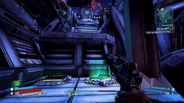 During the fight, avoid the metal plating on the ground, because you will be electrocuted - Marooned - Main missions - Borderlands: The Pre-Sequel! - Game Guide and Walkthrough