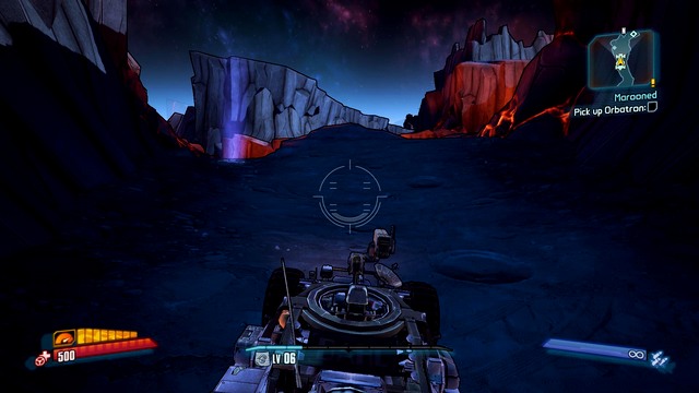 After you pick the vehicle, head to the right - Marooned - Main missions - Borderlands: The Pre-Sequel! - Game Guide and Walkthrough