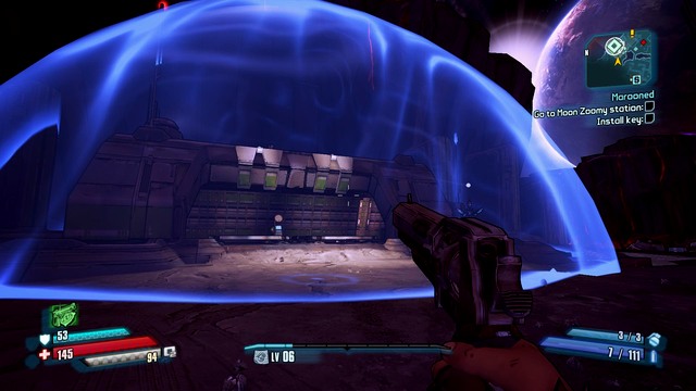 Cross the successive parts of the location, eliminate the enemies, up until you reach the end of the location - Marooned - Main missions - Borderlands: The Pre-Sequel! - Game Guide and Walkthrough