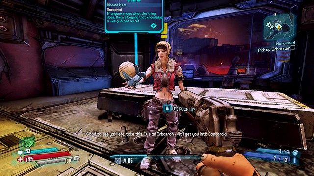 Return to Janey (Serenitys Waste) and claim the Orbatron - Marooned - Main missions - Borderlands: The Pre-Sequel! - Game Guide and Walkthrough