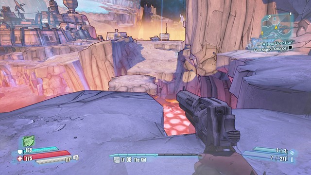 Reach the location shown in the screenshot (right next to the exit) and take a jump to the other side - A New Direction - Main missions - Borderlands: The Pre-Sequel! - Game Guide and Walkthrough