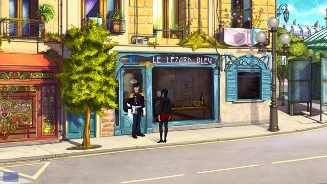 Controlling two character is a nice addition to the gameplay - Nico - Gallery - Paris - Broken Sword: The Serpents Curse - Game Guide and Walkthrough