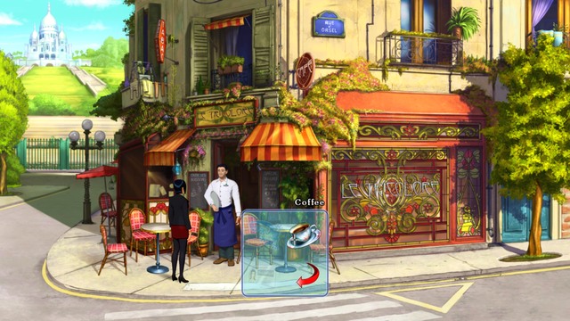 The waiter is just about to bring you coffee - Nico - Gallery - Paris - Broken Sword: The Serpents Curse - Game Guide and Walkthrough