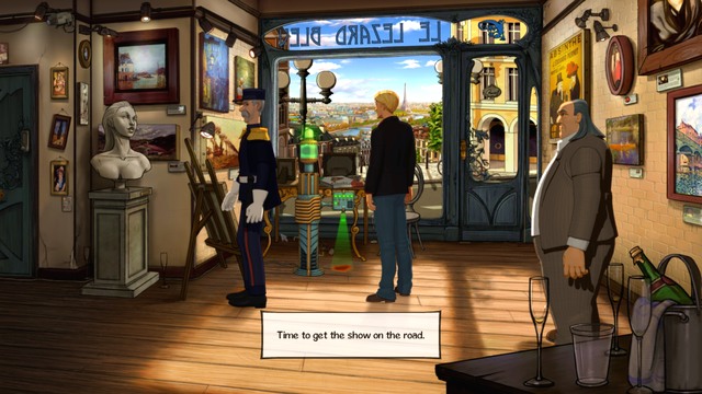 Obviously, your help was indispensable - George - Gallery, Bijous Apartment, Vera Security - Paris - The Next Visit - Broken Sword: The Serpents Curse - Game Guide and Walkthrough