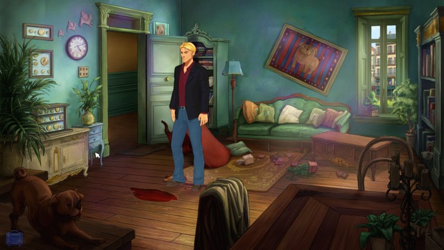 That's a nice mess - George - Gallery, Nicos Apartment - Paris - The Next Visit - Broken Sword: The Serpents Curse - Game Guide and Walkthrough