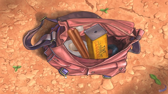 In the knapsack, there are explosives. - George and Nico - Eden Approach, Eden - Iraq - Broken Sword: The Serpents Curse - Game Guide and Walkthrough