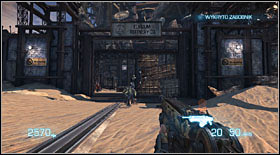 A bit further, after getting to the wall with a locked gate, get ready for another wave of enemies - Act I - Chapter 1 - Walkthrough - Bulletstorm - Game Guide and Walkthrough