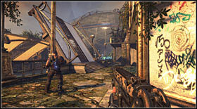 Being outside, go to the right and lower the bridge there (pressing the button on the right) - Act II - Chapter 1 - p. 2 - Walkthrough - Bulletstorm - Game Guide and Walkthrough