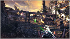 On the other side you will have to face numerous enemies on a bridge - Act II - Chapter 2 - Walkthrough - Bulletstorm - Game Guide and Walkthrough
