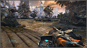 At the very bottom you will find another dropkit, right beside a narrow path leading to another arena - Act IV - Chapter 2 - p. 1 - Walkthrough - Bulletstorm - Game Guide and Walkthrough