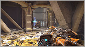 Now you just have to go down the stairs, check out the nearby dropkit and head to the elevator - Act V - Chapter 2 - Walkthrough - Bulletstorm - Game Guide and Walkthrough
