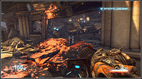 Move forward and at some point you will have to turn right and go through rubble (a bunch of enemies will also appear) - Act V - Chapter 2 - Walkthrough - Bulletstorm - Game Guide and Walkthrough