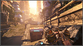 Continue your journey (and extermination) and you will reach an interactive car - Act V - Chapter 3 - p. 2 - Walkthrough - Bulletstorm - Game Guide and Walkthrough