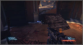 Bottle #8: after you will have to kick a metal sheet to access the building while going through the roofs, you will find yourself directly beside the item - Bottles - p. 1 - Secrets - Bulletstorm - Game Guide and Walkthrough