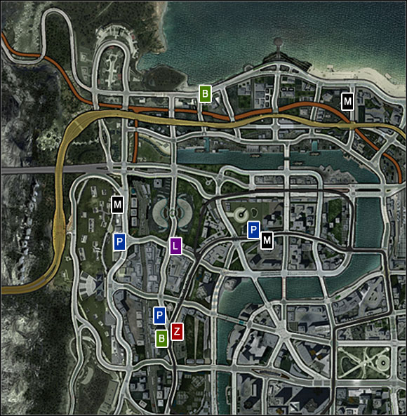 1 - Palm Bay Heights - Drive throughs and car parks - Burnout Paradise: The Ultimate Box - Game Guide and Walkthrough