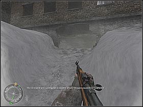You will meet some of the allied soldiers in here - Demolition - The Winter War - Call of Duty 2 - Game Guide and Walkthrough