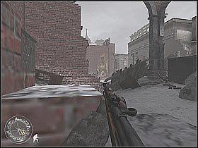 You should now repair the first part of the telephone line - Repairing the Wire - Not One Step Backwards! - Call of Duty 2 - Game Guide and Walkthrough