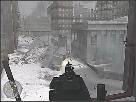Some allied soldiers should appear on the map in a couple of seconds - Downtown Assault - Fortress Stalingrad - Call of Duty 2 - Game Guide and Walkthrough