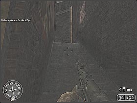 After you've checked all new rooms use the hole in the ground to reach your new teammates (screen 1) - Comrade Sniper - Fortress Stalingrad - Call of Duty 2 - Game Guide and Walkthrough