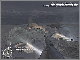 You have to assist in destroying all of the attacking tanks (screen 1) - Hold the Line - The Battle of El Alamein - Call of Duty 2 - Game Guide and Walkthrough