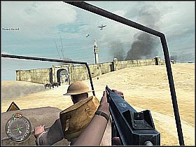After reaching your final destination jump off the truck and start moving towards the right passage - The End of the Beginning - The Battle of El Alamein - Call of Duty 2 - Game Guide and Walkthrough