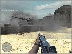 Start off by eliminating soldiers that were trying to hold on to this square - The End of the Beginning - The Battle of El Alamein - Call of Duty 2 - Game Guide and Walkthrough