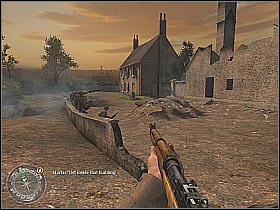 You should encounter some of the Nazi forces in a couple of seconds - Prisoners of War - The Battle for Caen - Call of Duty 2 - Game Guide and Walkthrough