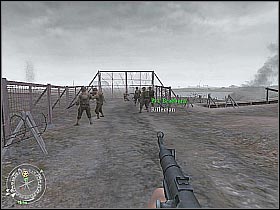 I would recommend taking on the left bunker, because it's separated from the other two objects - The Battle of Pointe du Hoc - D-Day - Call of Duty 2 - Game Guide and Walkthrough