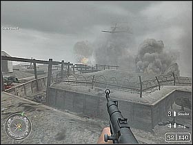 You might want to head on right into the open - Defending the Pointe - D-Day - Call of Duty 2 - Game Guide and Walkthrough