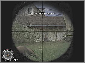 You might want to turn off the sniper view for a few seconds - The Silo - D-Day - Call of Duty 2 - Game Guide and Walkthrough