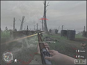 I would recommend staying close to the western side of the bunker (screen 1), mostly because of larger groups of enemy soldiers - The Battle for Hill 400 - Hill 400 - Call of Duty 2 - Game Guide and Walkthrough