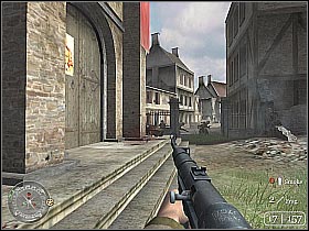 You will probably notice a small building on your left - The Crossing Point - Crossing the Rhine - Call of Duty 2 - Game Guide and Walkthrough
