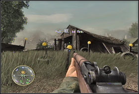 At first, approach Huxley - Chapter I: Saint Lo - Call of Duty 3 - Game Guide and Walkthrough