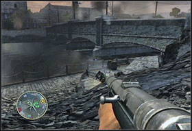 Kill all the enemy soldiers inside the building - Chapter IV: Mayenne Bridge - Call of Duty 3 - Game Guide and Walkthrough