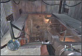 Go downstairs and follow the indications on the compass - Chapter VI: Fuel Plant - Call of Duty 3 - Game Guide and Walkthrough