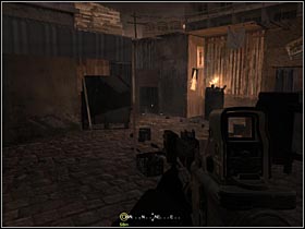 After walking through a hole in a fence you will get on a bazaar - Intel Data - part 1 - Intel Data - Call of Duty 4: Modern Warfare - Game Guide and Walkthrough