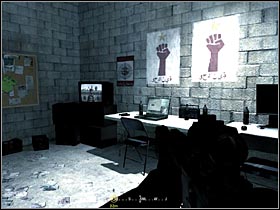 After rushing into the first building, locate a small room, next to the room where weapons of destruction are kept - Intel Data - part 1 - Intel Data - Call of Duty 4: Modern Warfare - Game Guide and Walkthrough