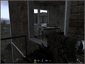 After killing a guard standing on the top of the stairs, walk up and get through the window to a small room - Intel Data - part 2 - Intel Data - Call of Duty 4: Modern Warfare - Game Guide and Walkthrough