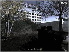 After some time you will get to the building (#146) from which you will be able to shoot Zakhaev - All Ghillied Up - Walkthrough - Call of Duty 4: Modern Warfare - Game Guide and Walkthrough
