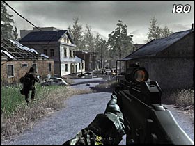 You will get to a street that is full of enemies (#180) - The Sins of Father - Walkthrough - Call of Duty 4: Modern Warfare - Game Guide and Walkthrough