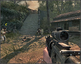 Follow you teammates' steps who are heading towards a nearby hill #1 - Operation 40 - p. 1 - Walkthrough - Call of Duty: Black Ops - Game Guide and Walkthrough