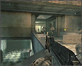 You have to help in clearing the whole ground floor by eliminating single enemies who were left behind #1 - Vorkuta - p. 2 - Walkthrough - Call of Duty: Black Ops - Game Guide and Walkthrough