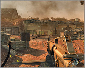 After firing the missile and seeing the explosion #1 which is the proof of hitting your target, squat and reload your gun peacefully - S.O.G. - p. 1 - Walkthrough - Call of Duty: Black Ops - Game Guide and Walkthrough