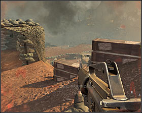 After clearing the area, follow your team down #1, and you should reach a machine gun position which is worth using - S.O.G. - p. 2 - Walkthrough - Call of Duty: Black Ops - Game Guide and Walkthrough