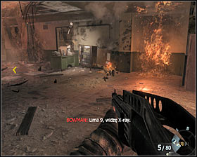 The description of completing the mission: The proper part of the mission starts inside one of the buildings - The Defector - p. 1 - Walkthrough - Call of Duty: Black Ops - Game Guide and Walkthrough