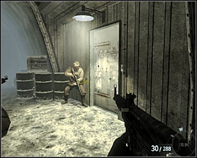 Go towards a smaller room situated on the other side of the hangar and check it which allow you to obtain new secret service data #1 - Project Nova - p. 2 - Walkthrough - Call of Duty: Black Ops - Game Guide and Walkthrough