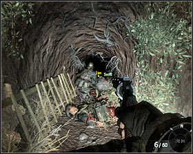 Wait for the entrance to the tunnel to be blown up and get inside #1 - Victor Charlie - p. 2 - Walkthrough - Call of Duty: Black Ops - Game Guide and Walkthrough