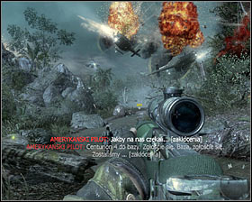 Near the waterfall #1 you will get a warning concerning snipers in the area but your team mates will take care of them - Crash Site - p. 2 - Walkthrough - Call of Duty: Black Ops - Game Guide and Walkthrough