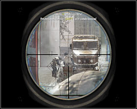There are two guards working by a truck on the right #1 - WMD - p. 2 - Walkthrough - Call of Duty: Black Ops - Game Guide and Walkthrough